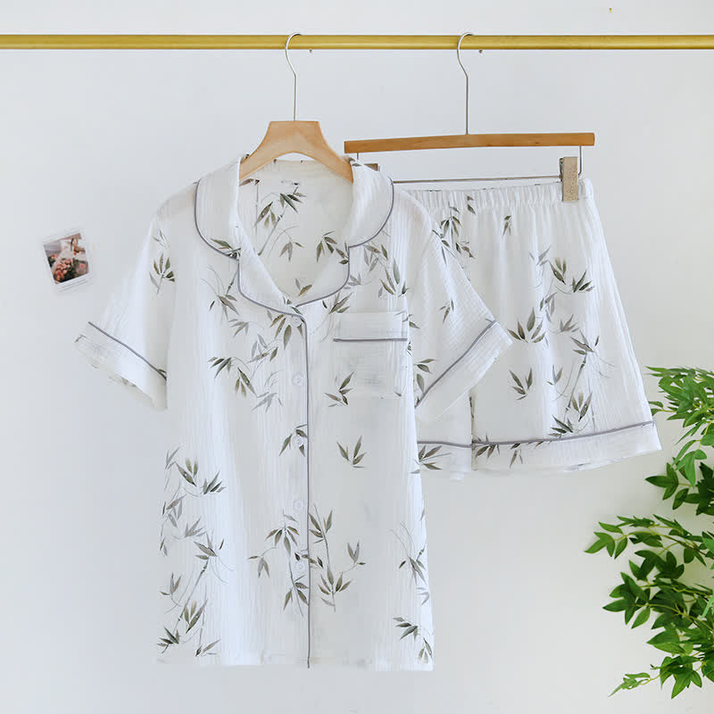 Ownkoti Pastoral Bamboo Cotton Pajama Set