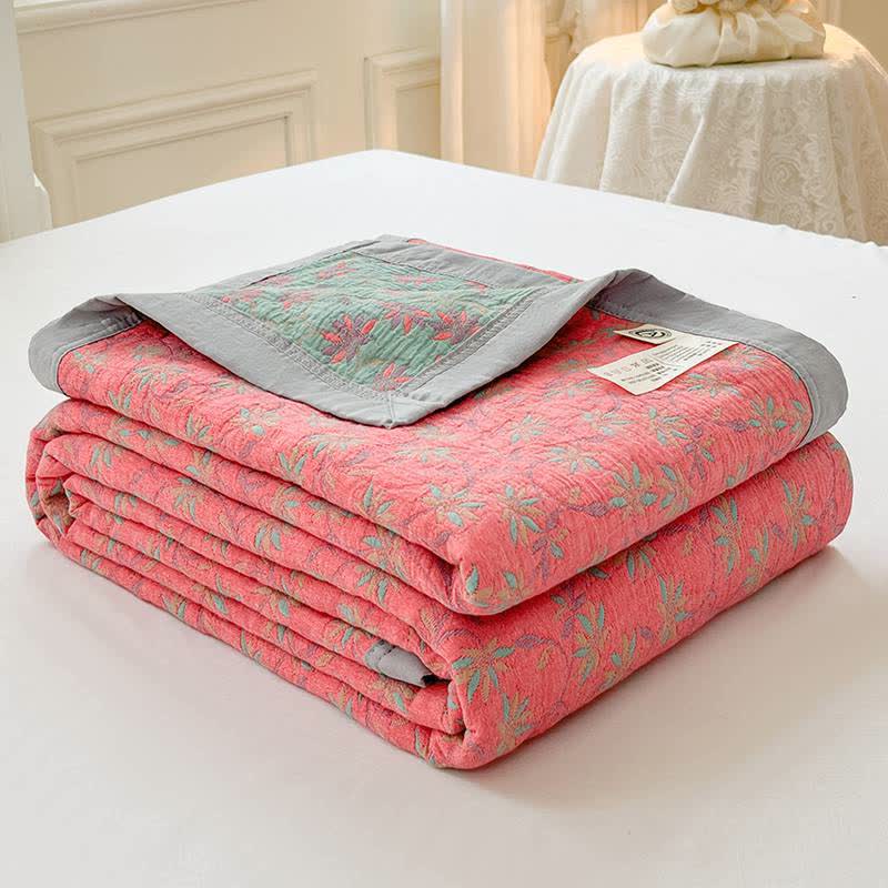 Ownkoti Blooming Flower Pure Cotton Quilted Coverlet - image 2