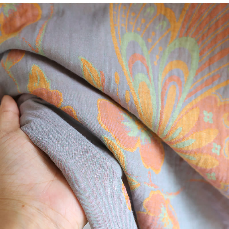 Ownkoti Pure Cotton Elegant Butterfly & Flower Nightdress