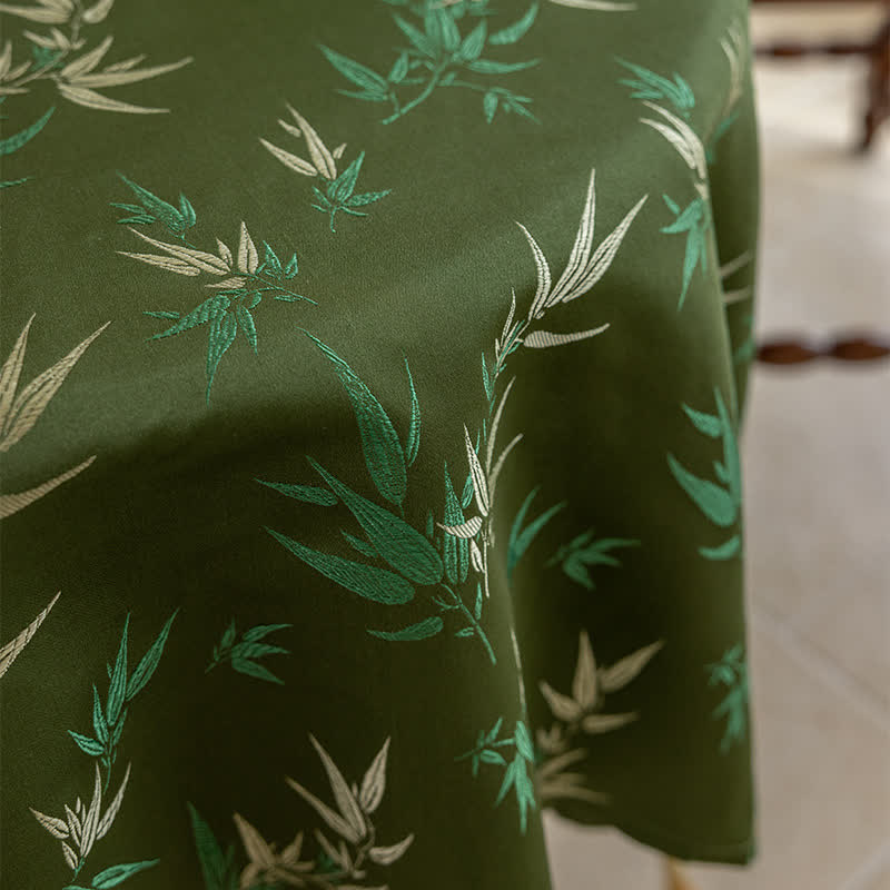 Ownkoti Rustic Bamboo Tassel Elegant Tablecloth