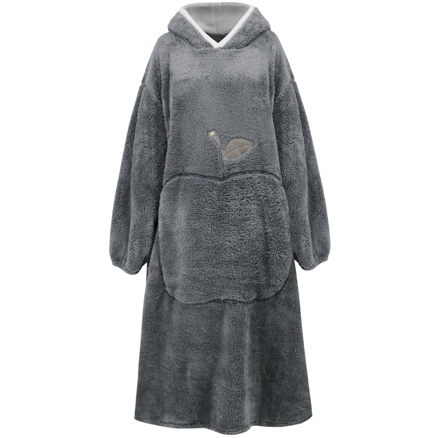 Ownkoti Jacquard Apple Flannel Hooded Nightgown - image 19