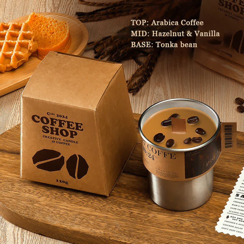 Ownkoti Coffee Scented Candle Gift Home Decor