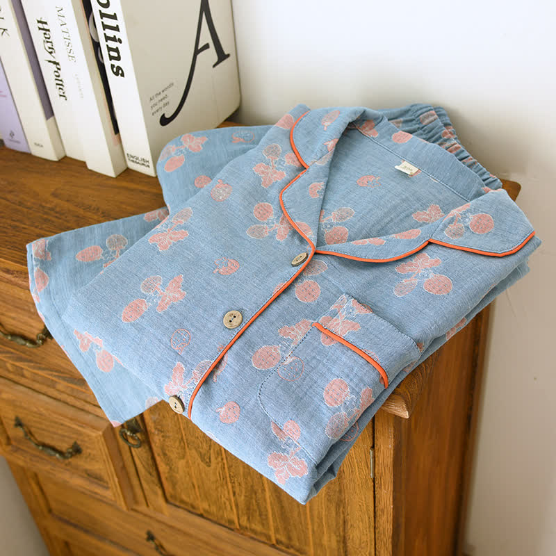 Refresh Strawberry Cotton Gauze Pajama Set - image 2