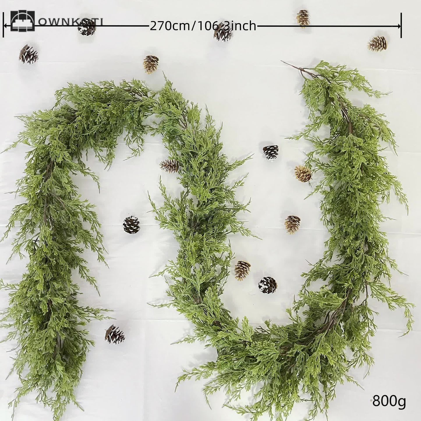 Ownkoti Norfolk Pine Garland Christmas Home Decor