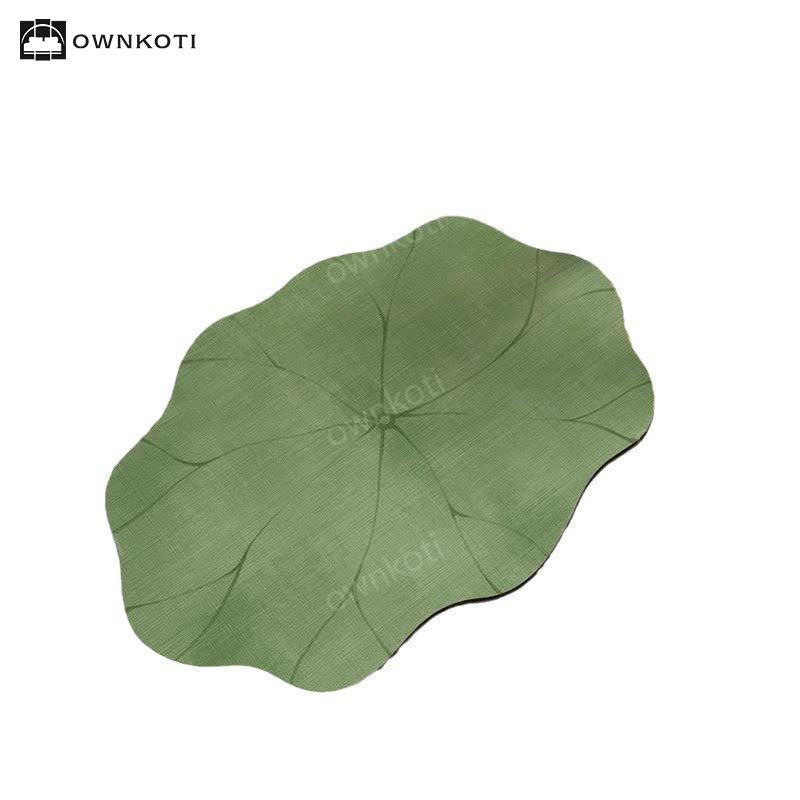 Ownkoti Lotus Leaf Diatom Mud Anti-slip Bath Mat - image 1