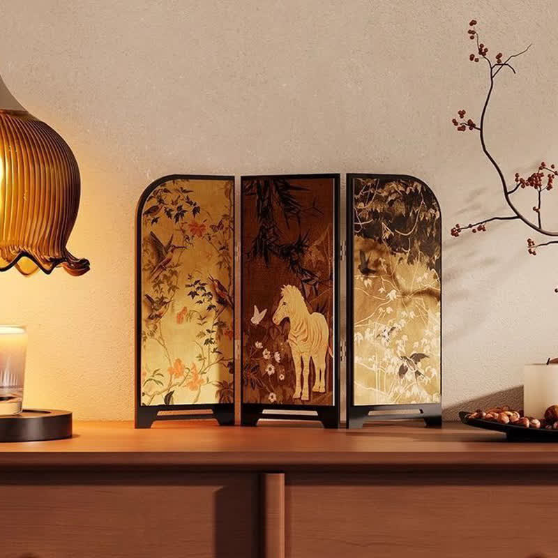Ownkoti Vintage Foldable Screen Desktop Ornament - image 3