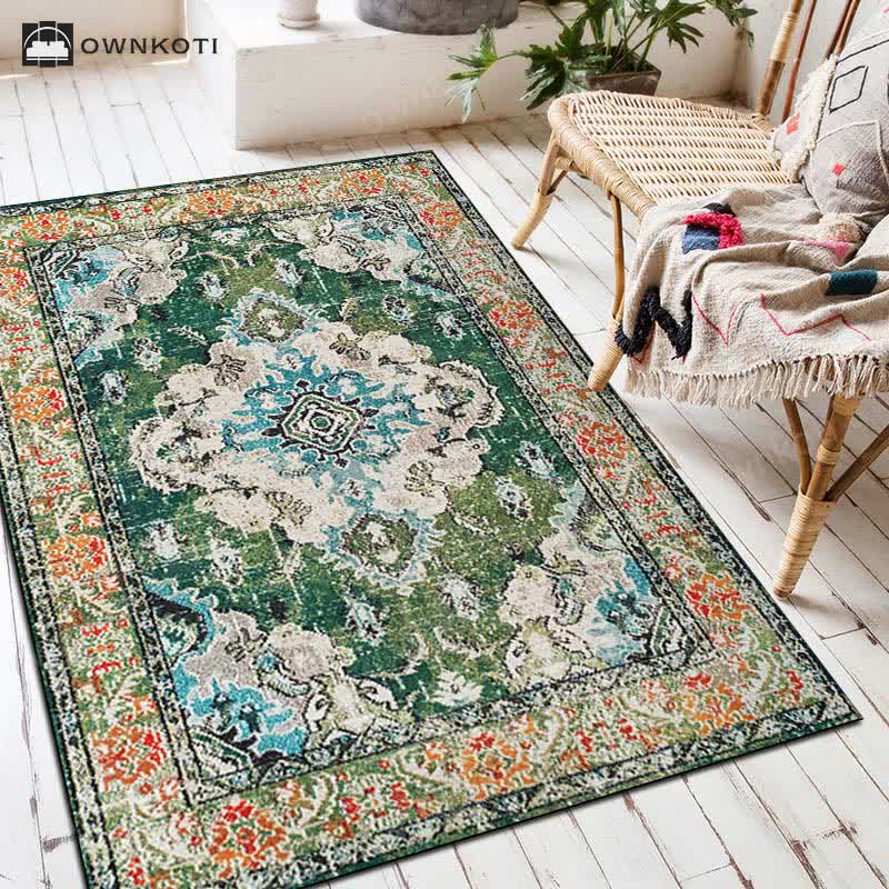 Ownkoti Ethnic Exotic Rectangular Decorative Floor Mat