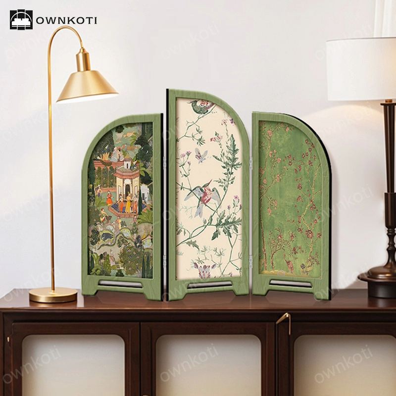 Ownkoti Rural Foldable Screen Home Decor Ornament