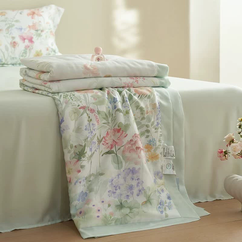 Ownkoti Pastoral Floral Soft Summer Bedding Set(4pcs)