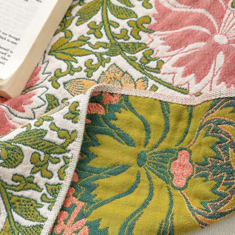 Ownkoti Pastoral Floral Pure Cotton Gauze Absorbent Bath Towel