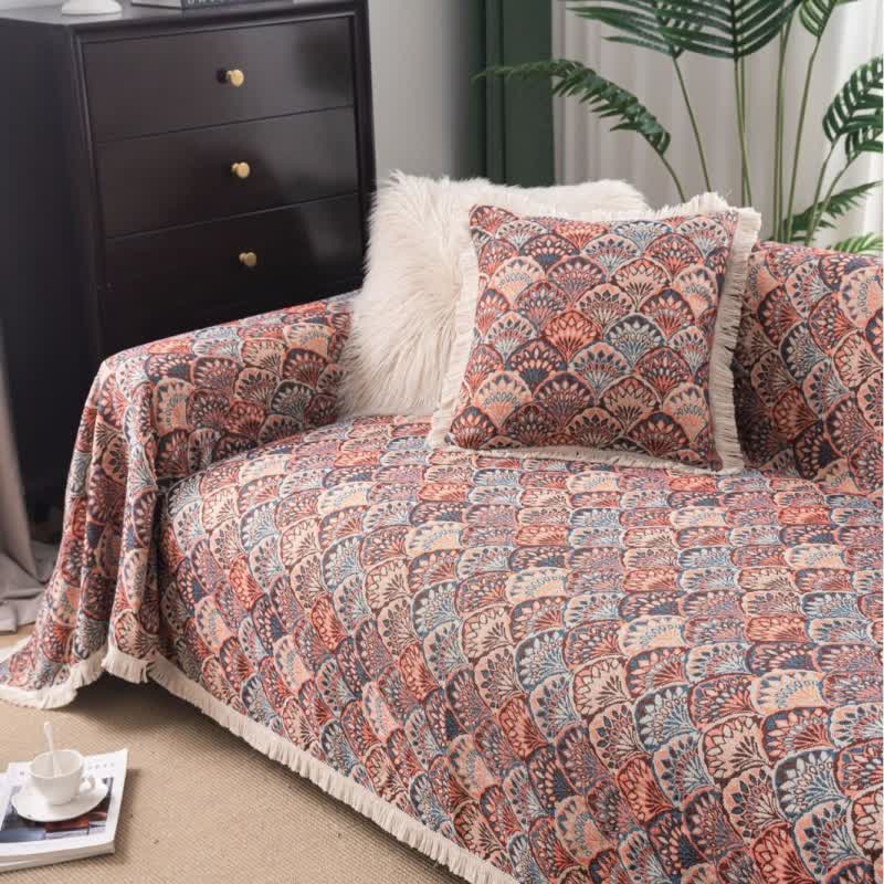 Ownkoti Art Deco-Inspired Tapestry Sofa Cover