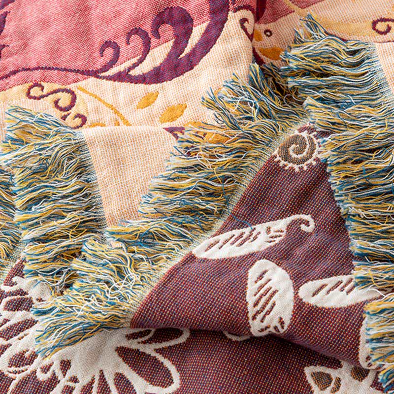 Ownkoti Paisley Floral Cotton Gauze Reversible Quilt - image 5