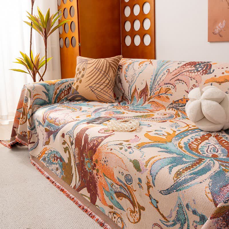 Retro Art Pattern Sofa Protector - image 2