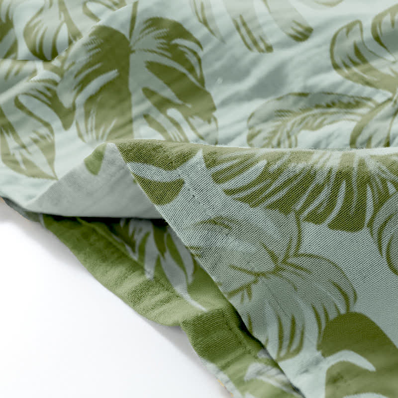 Ownkoti Monstera Cotton Gauze Kimono Loungewear Set - image 6
