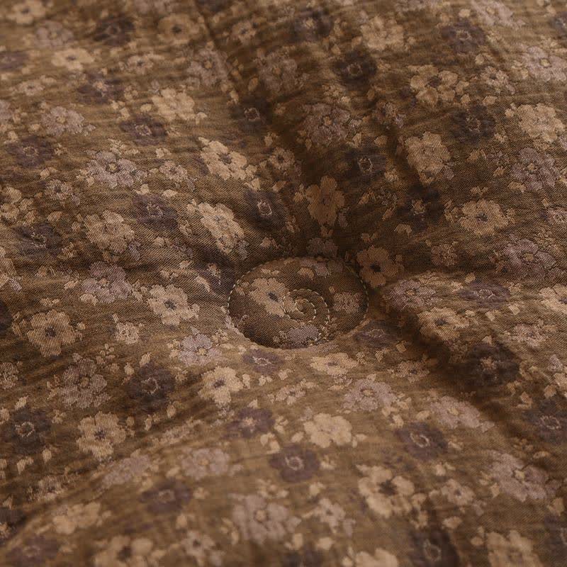 Retro Floral Cotton Gauze Jacquard Quilt - image 25