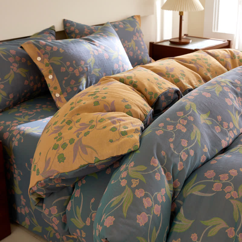 Campanula Jacquard Cotton Gauze Bedding - image 1