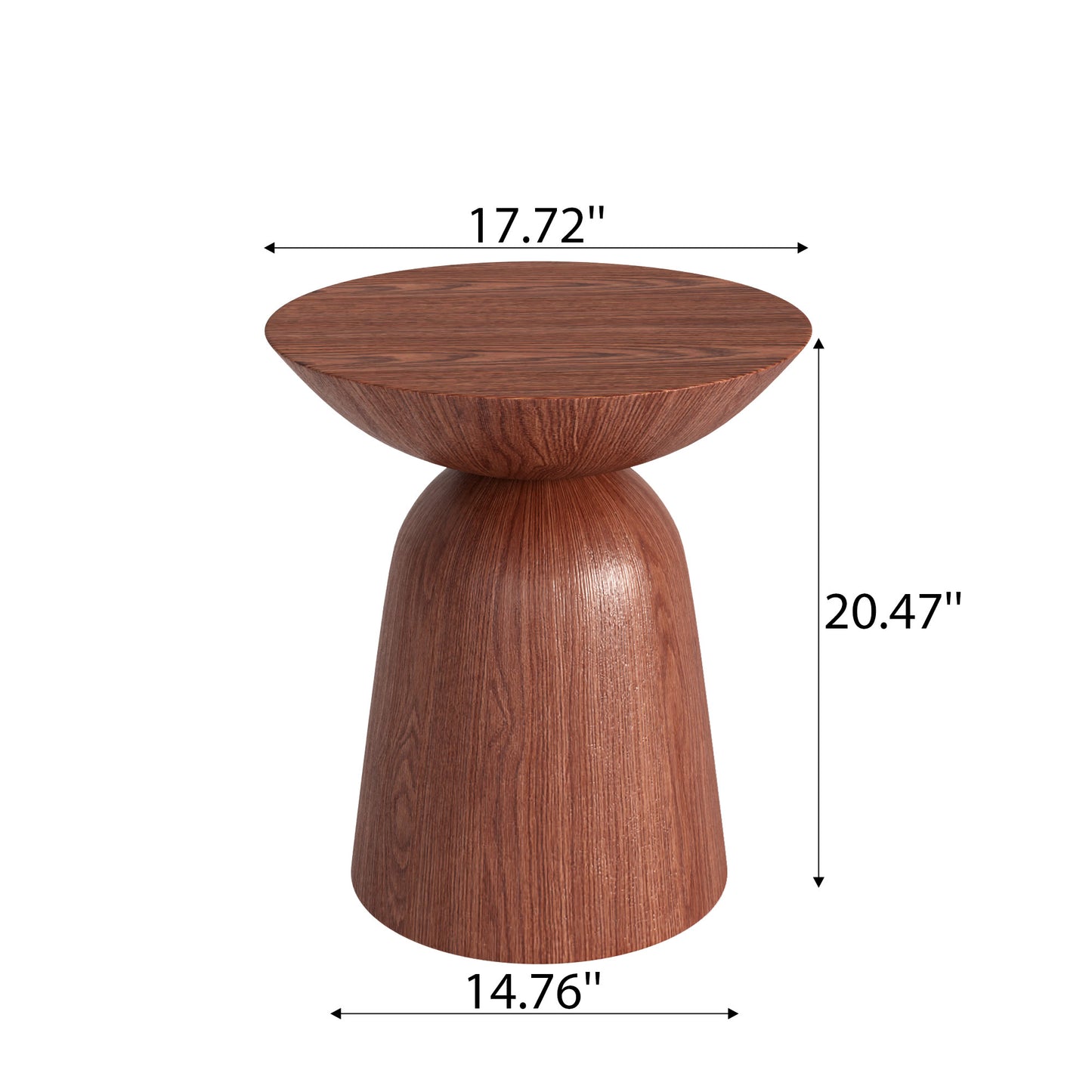 Round Hourglass-shaped Side Table - image 6