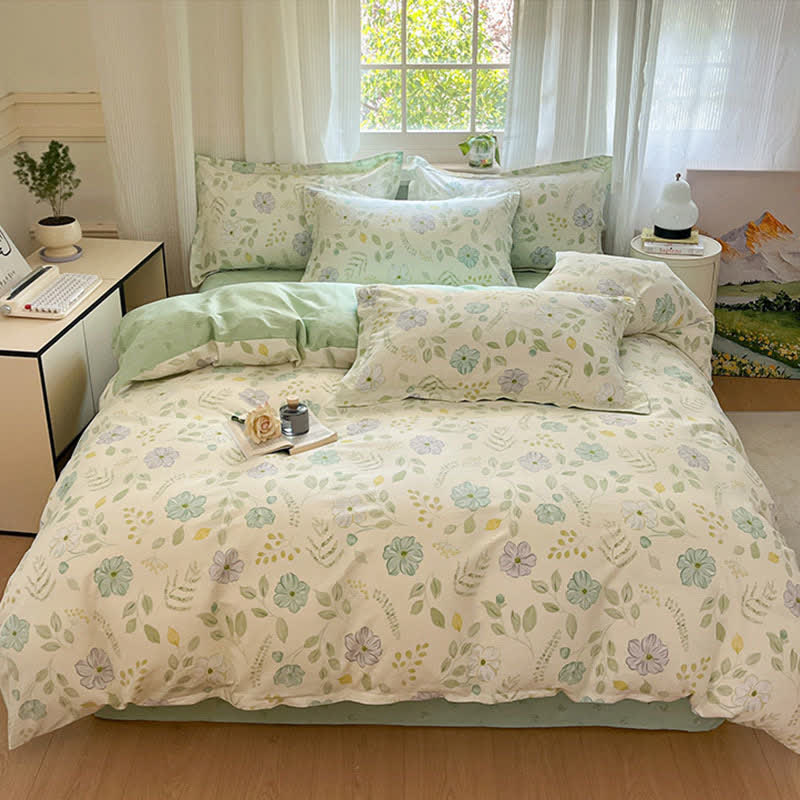 Ownkoti Fresh Botanical Floral Cotton Bedding Set - image 1