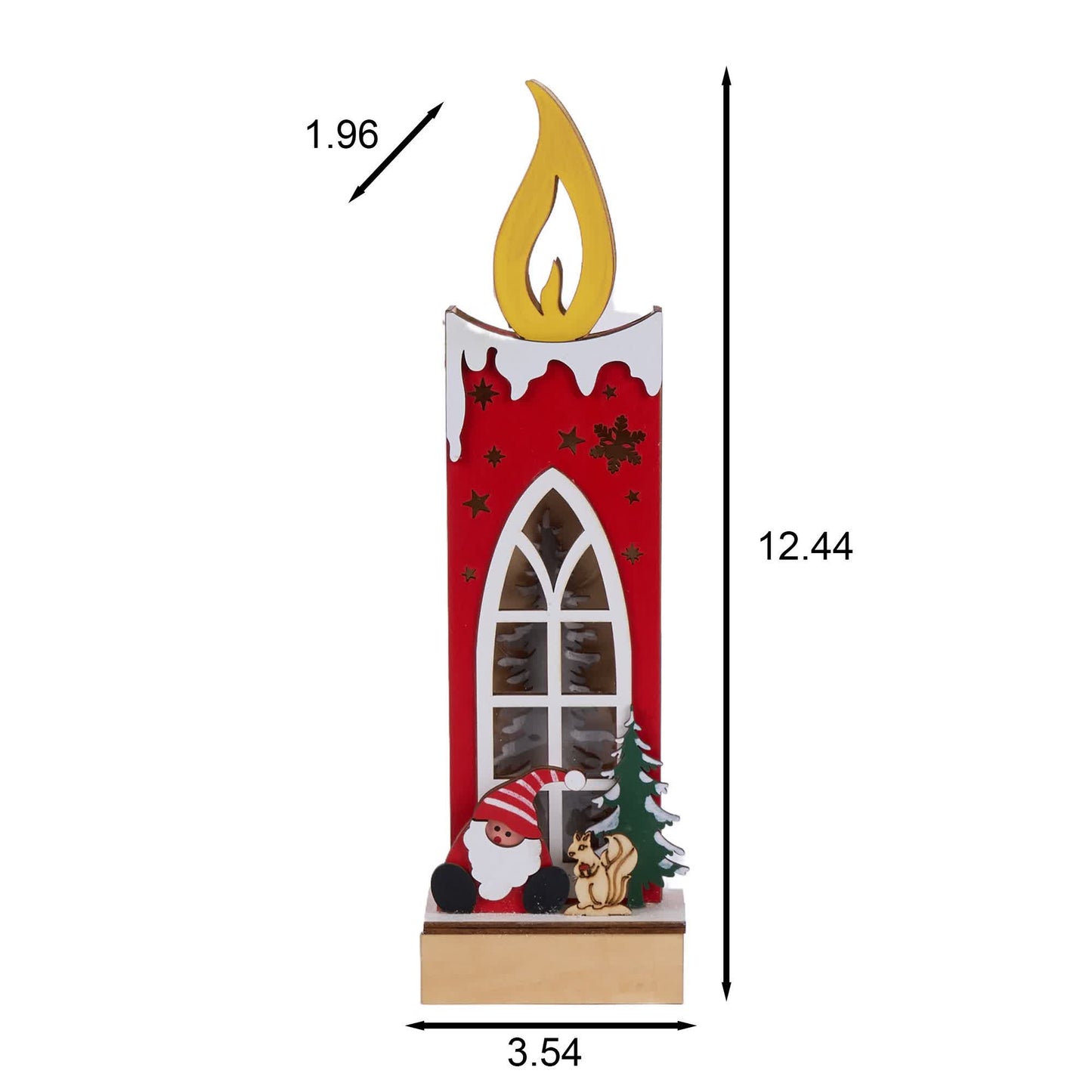 Christmas Wooden Candle Light-Up Decor - image 18
