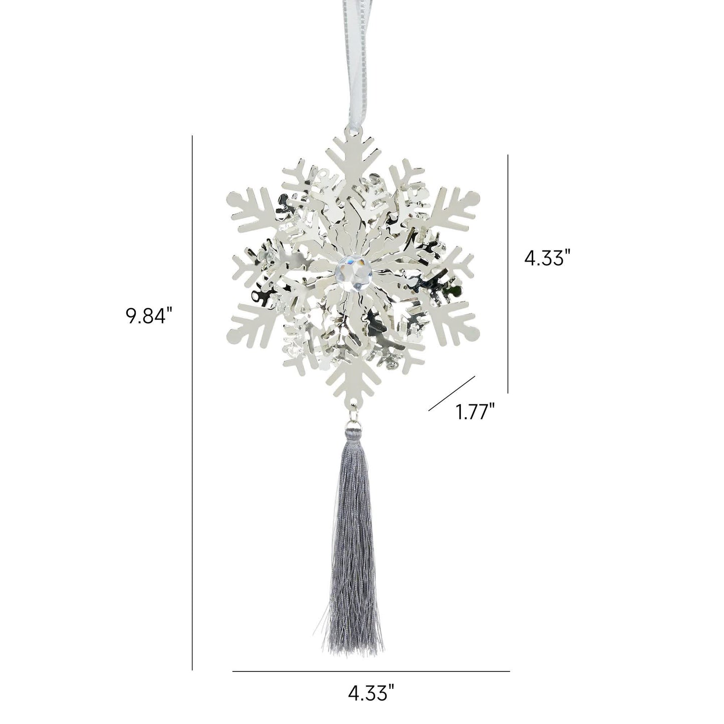 Iron Snowflake Ornament Christmas Tree Decor - image 16