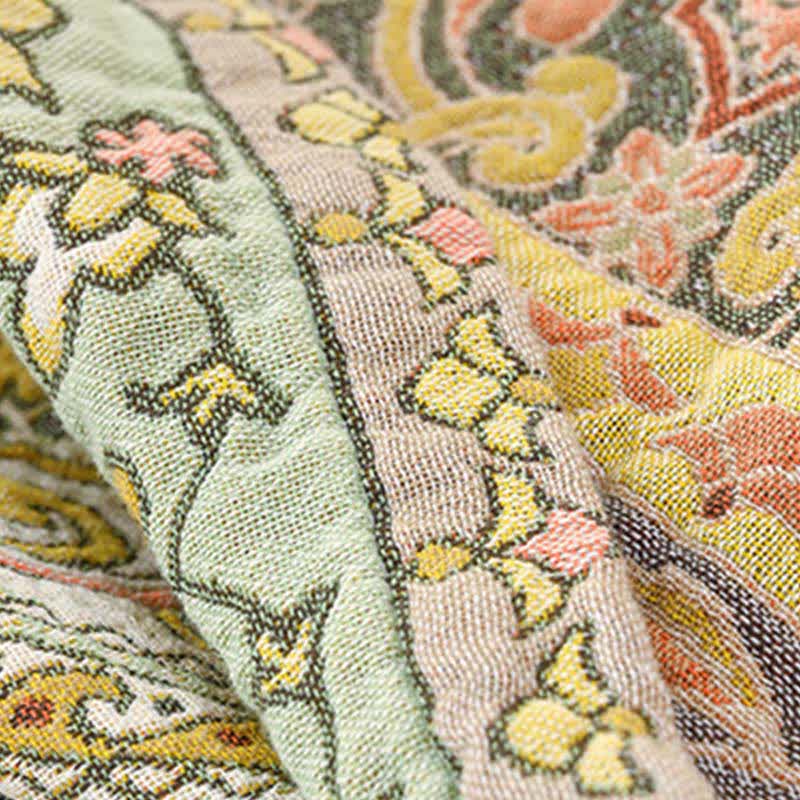 Ownkoti Elegant Vintage Floral Cotton Gauze Blanket - image 5