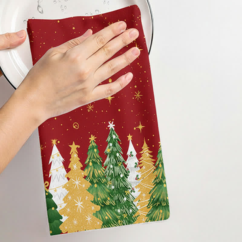 Ownkoti Christmas Tree Absorbent Multi-use Towel - image 7