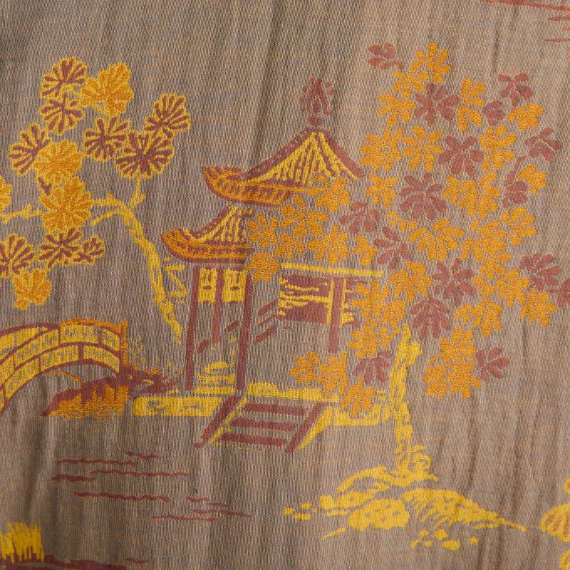 Ownkoti Landscape Jacquard Cotton Gauze Kimono Robe - image 3