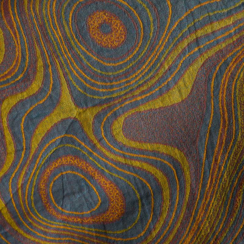 Ownkoti Artistic Abstract Pattern Cotton Kimono Robe - image 8