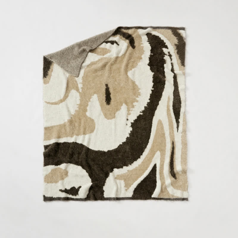 Ownkoti Abstract Art Shaggy Cozy Throw Blanket - image 11