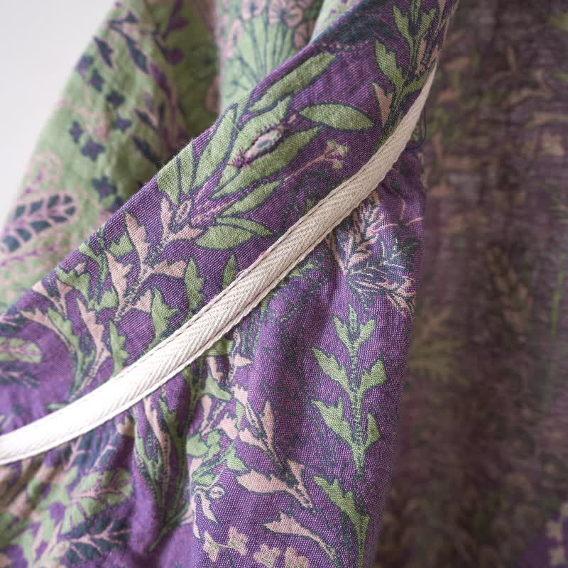 Ownkoti Botanical Plant Ruffled Cotton Nightdress - image 15