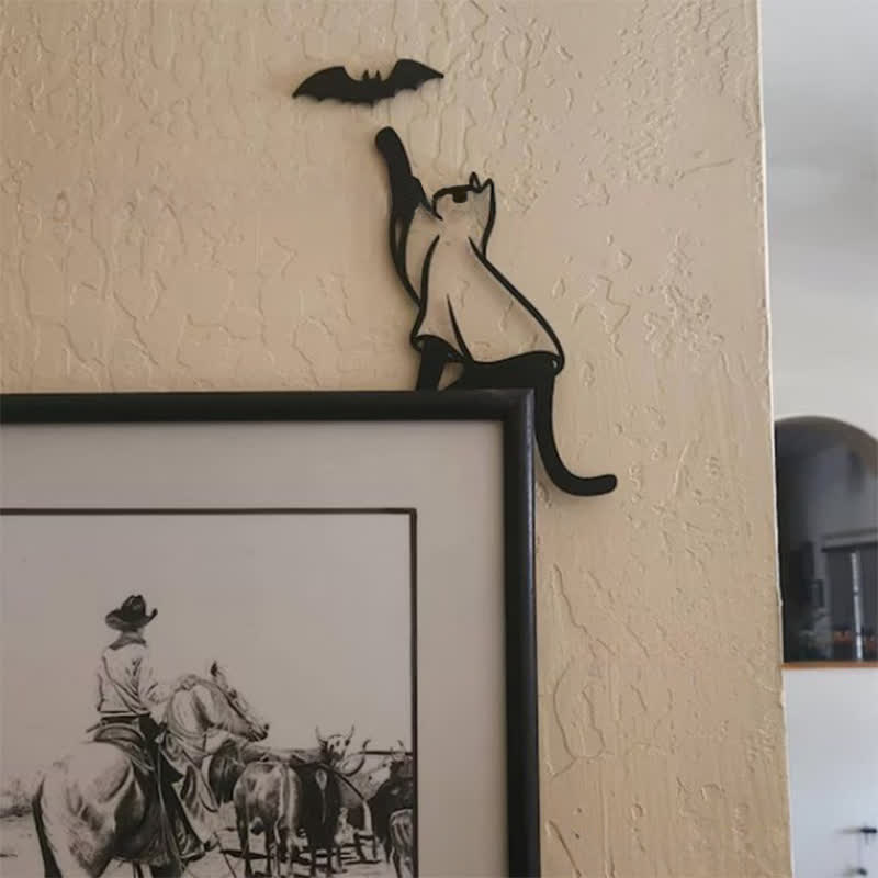 Ownkoti Bat Black Cat Door Frame Decor - image 4