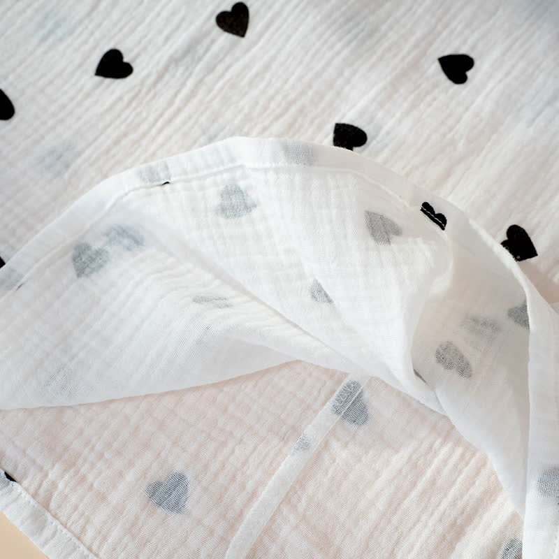 Ownkoti Heart Print Pure Cotton Sleeveless Nightdress - image 7