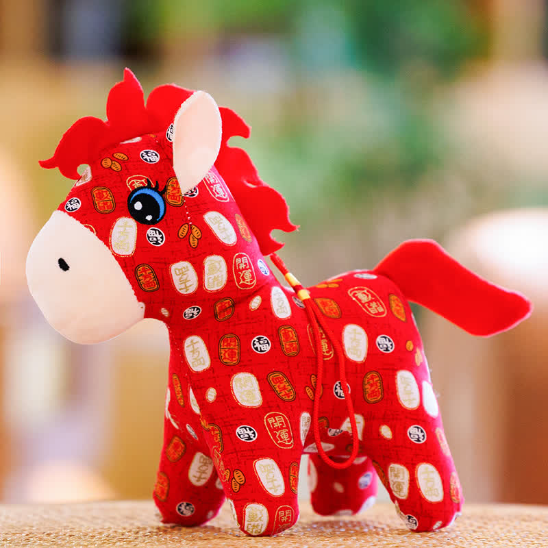 Ownkoti Traditional Chinese Zodiac Horse Plush Toy - D - 4PCS - 12"H - image 8