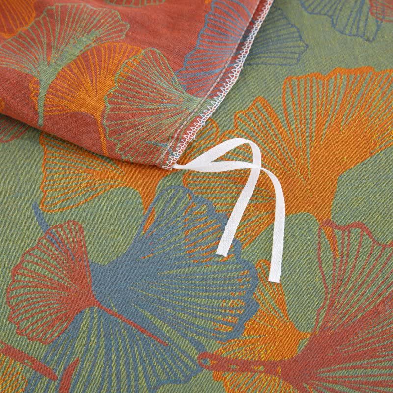 Ownkoti Artistic Ginkgo Leaf Cotton Gauze Bedding Set(4PCS) - image 8