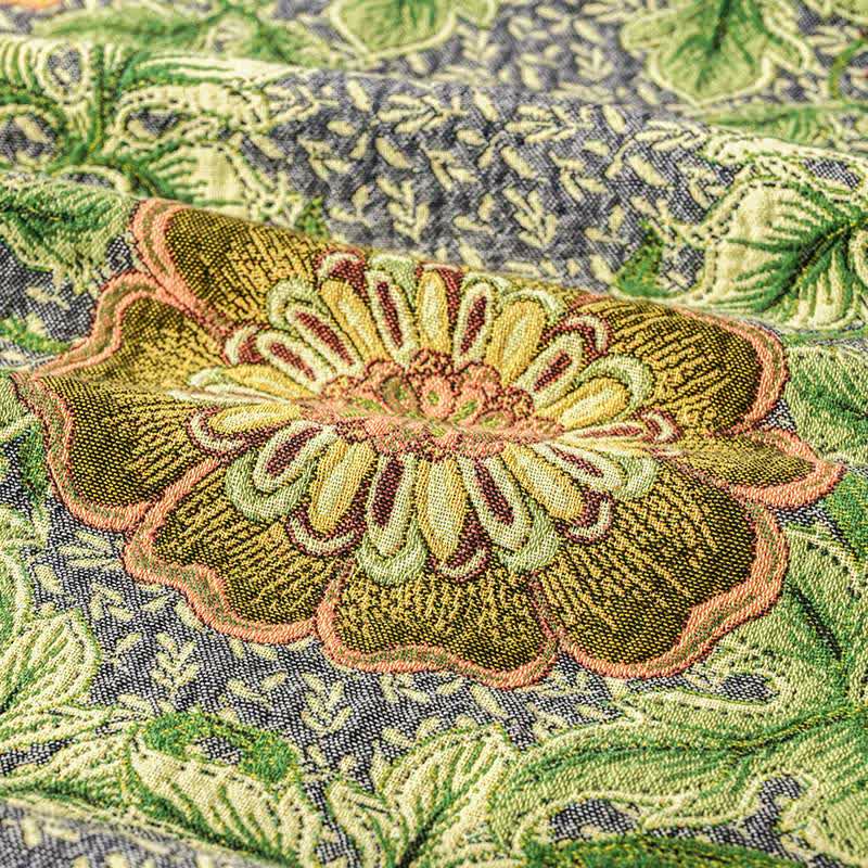 Ownkoti Garden-Inspired Floral Cotton Gauze Tassel Blanket - image 4