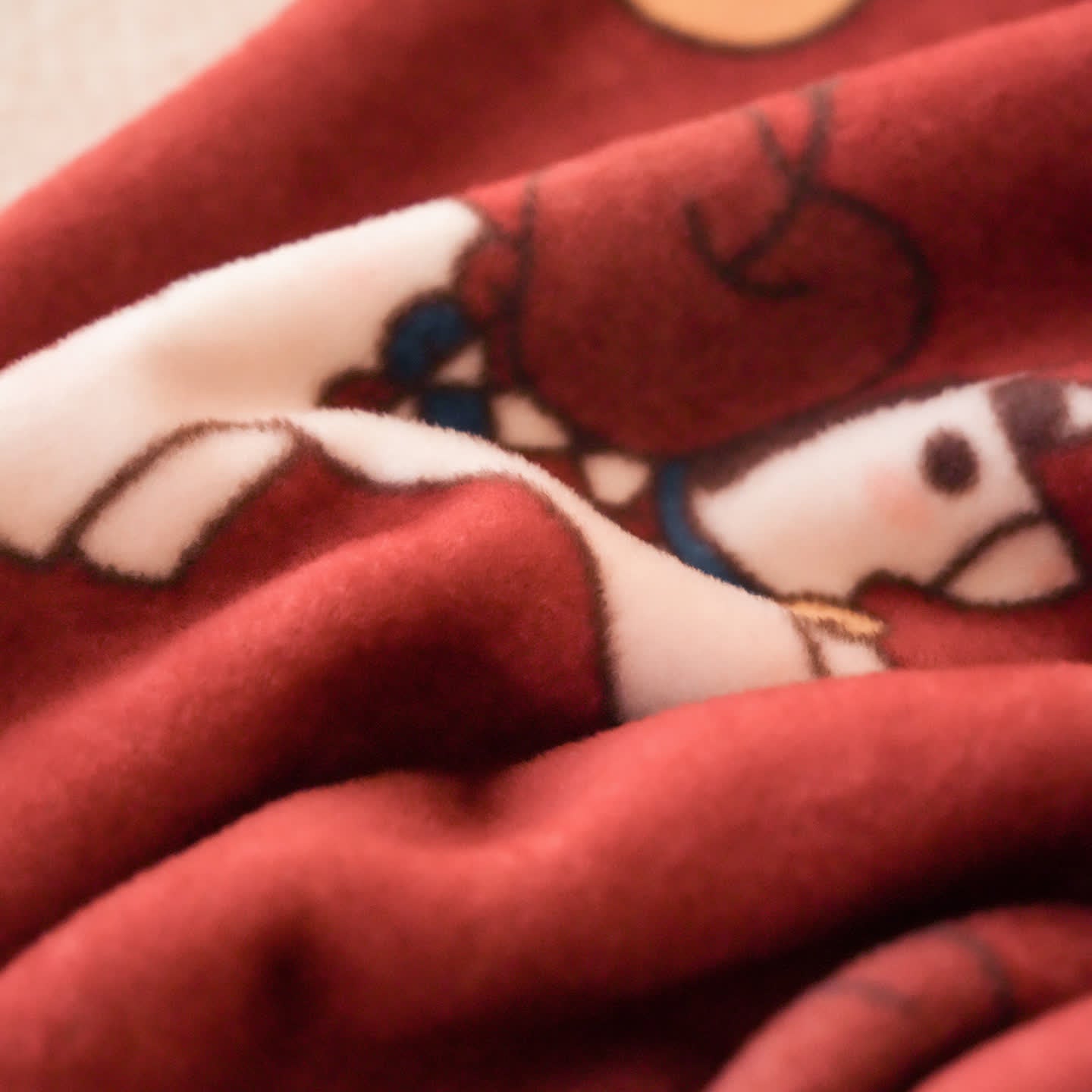 Ownkoti Faux Wool Trojan Horse Reversible Throw Blanket - image 9