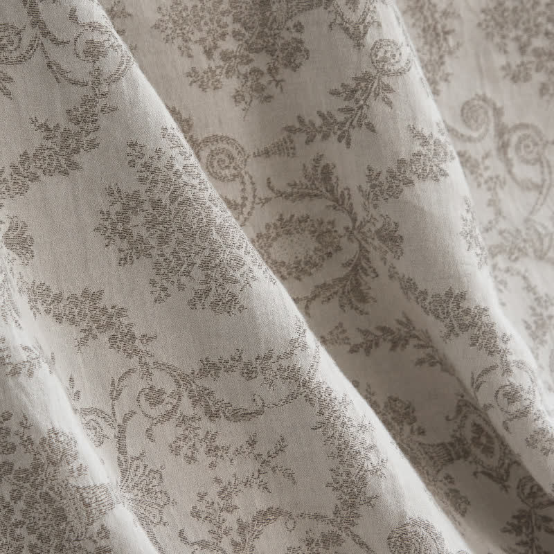 Ownkoti Vintage Botanical Jacquard Cotton Linen Blanket - image 3