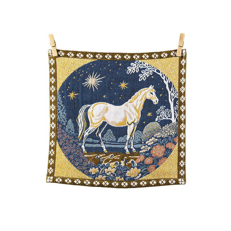 Ownkoti Vintage Horse Zodiac Cotton Gauze Towel - image 5