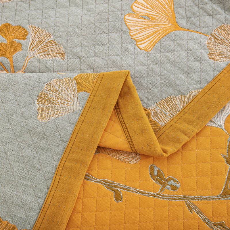 Ownkoti Ginkgo Leaf Organic Cotton Reversible Quilt - image 70