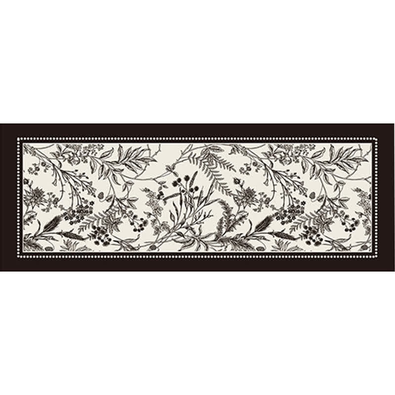 Ownkoti Vintage Elegant Floral Floor Rug - Black - 39" x 79" - image 9