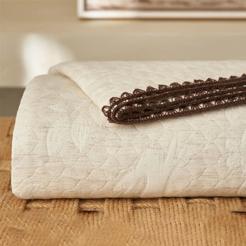 Ownkoti Textured Rabbit Cotton Linen Quilt - image 6