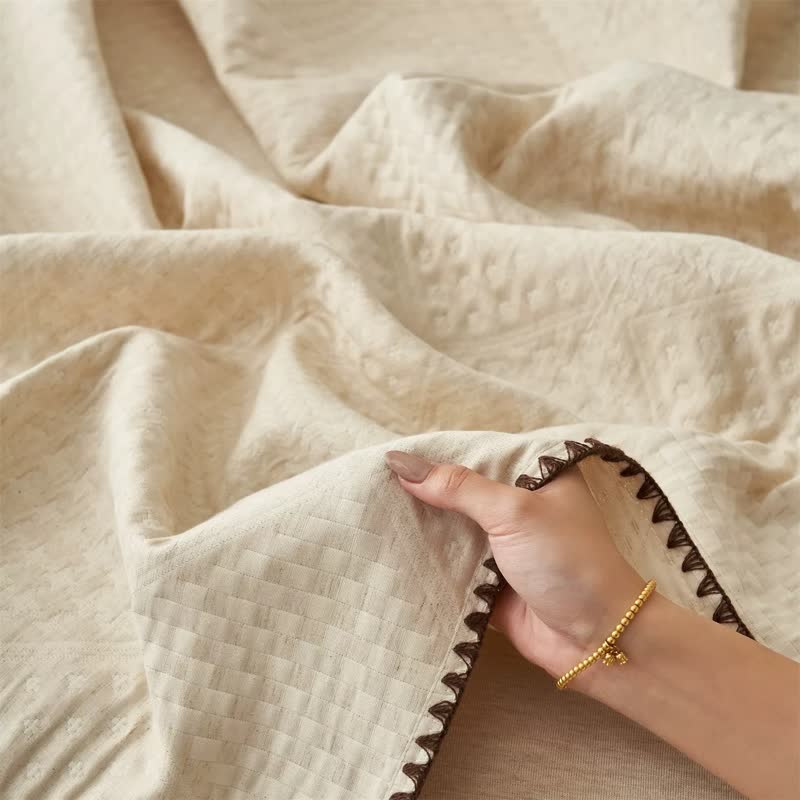 Ownkoti Textured Waffle Cotton Linen Quilt - image 6