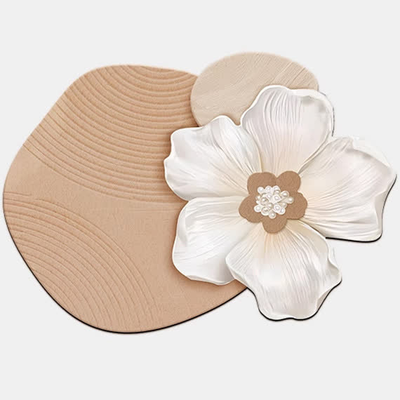Ownkoti Floral Inspired Diatom Mud Bath Mat - Apricot - 31"x 47" - image 3