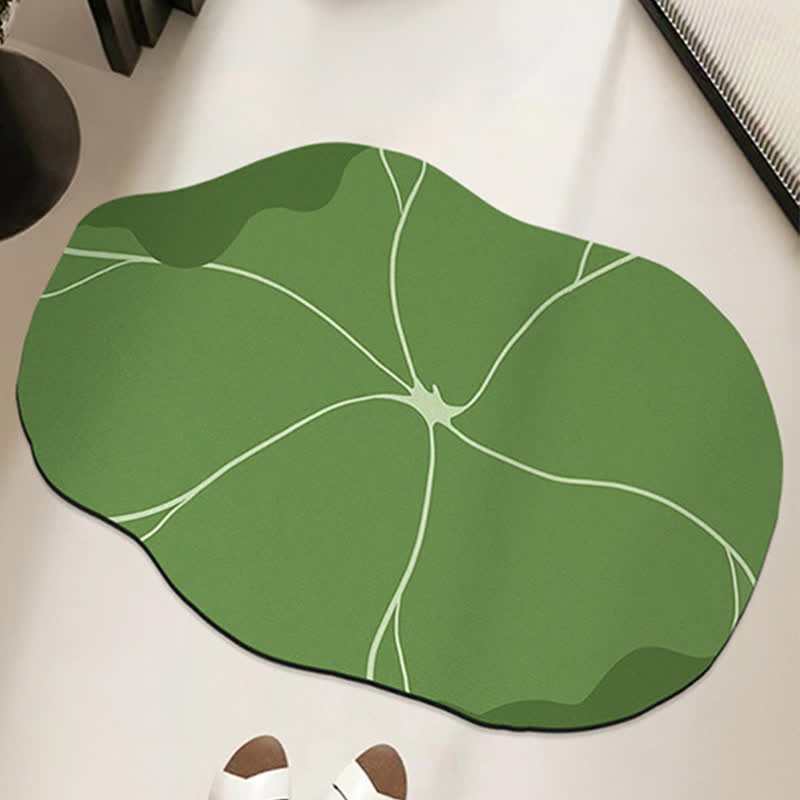 Ownkoti Botanical Lotus Leaf Anti-slip Bath Mat - 31" x 47" - image 0