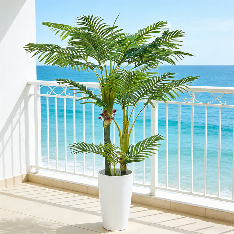 fake palm plants for outdoors Ownkoti Realistic Faux Palm Tree for Indoor Outdoor Decor – ownkoti