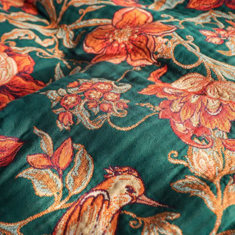 Ownkoti Luxurious Floral Cotton Tassel Blanket - image 4