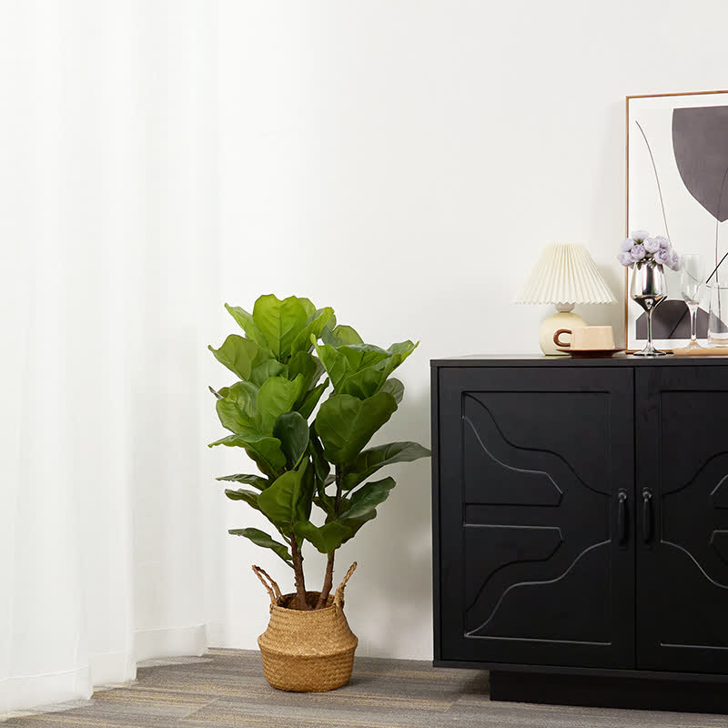 fiddle leaf fig tree decor Ownkoti Faux Fiddle Leaf Fig Tree Home Decoration – ownkoti