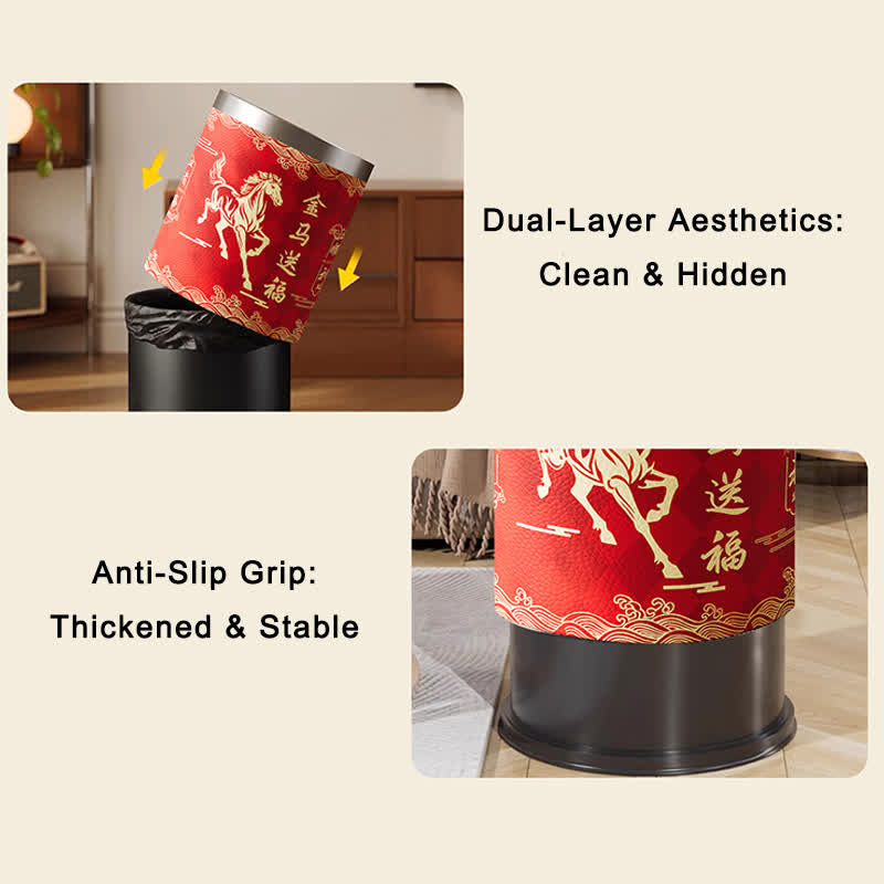 Ownkoti Oriental Heritage Galloping Horse Waste Bin - image 4