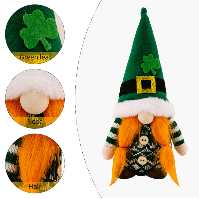Ownkoti St. Patrick's Day Handmade Leprechaun Plush - image 8