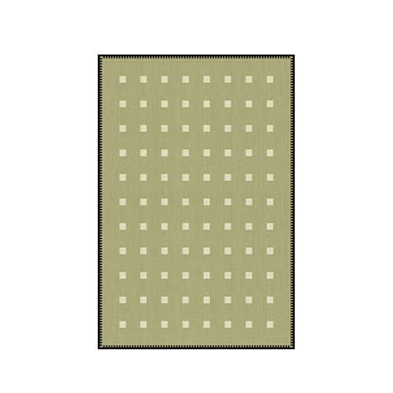 Ownkoti Green Checkered Pattern Area Rug - image 2